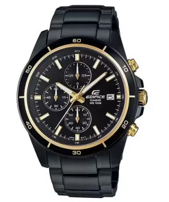 RELOJ CASIO EDIFICE GOLD & BLACK EFR-526BK-1A9