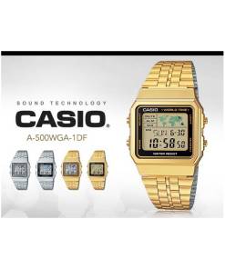 Reloj UNISEX A500WGA-1 VINTAGE MAP en la Tienda On-Line CASIO